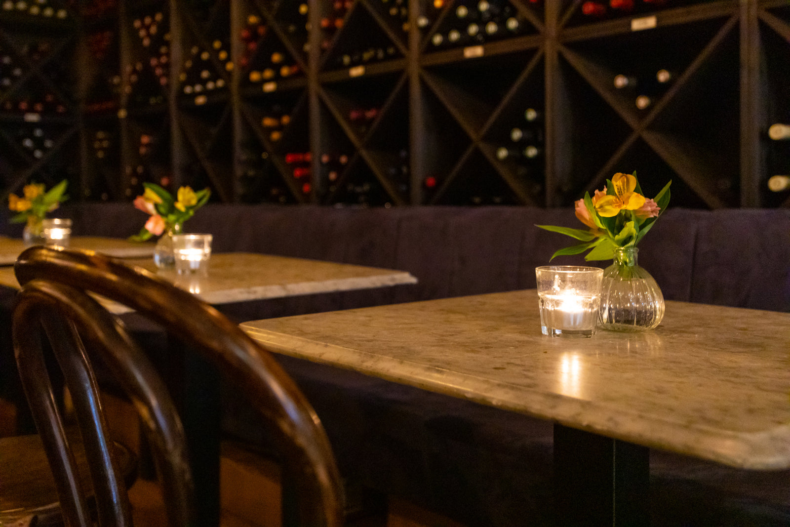 Our wine bar allows customers to try our wines that we rotate regularly by the glass with finer offerings sealed with corovin for best preservation.