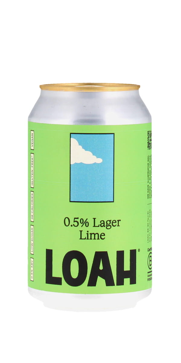Loah Lime Lager, 330ml Can 0.5%