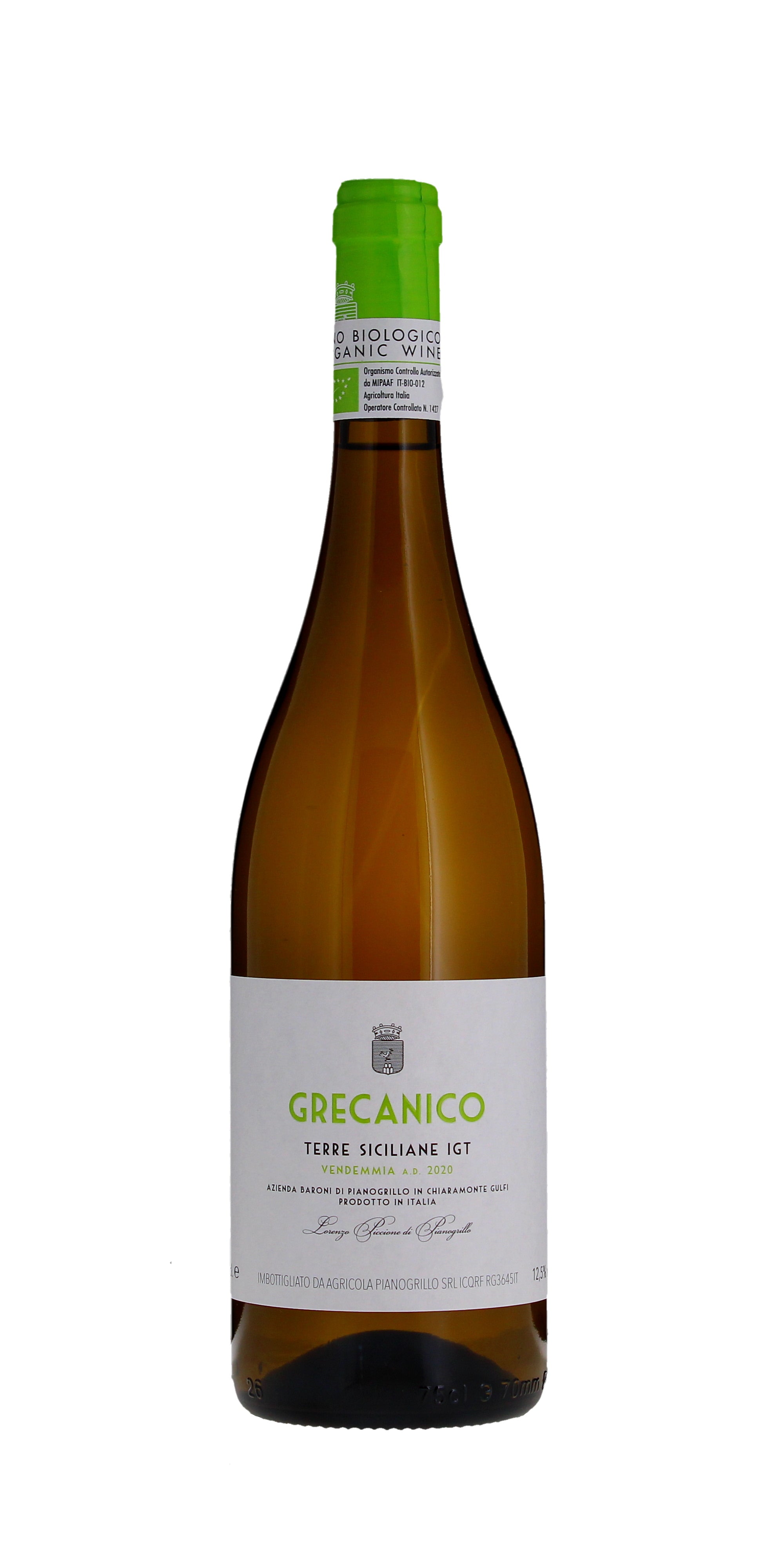 Baroni di Pianogrillo Grecanico Terre Siciliane IGP, Sicily 2018