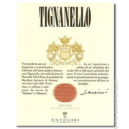 Antinori Tignanello, Tuscany, IGT Italy 2020 6x75cl IN-BOND