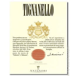 Antinori Tignanello, Tuscany, IGT Italy 2020 6x75cl IN-BOND