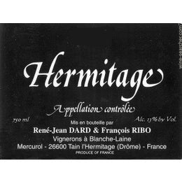Rene-Jean Dard & Francois Ribo Hermitage, Rhone, France 2020 1 x75cl IN BOND