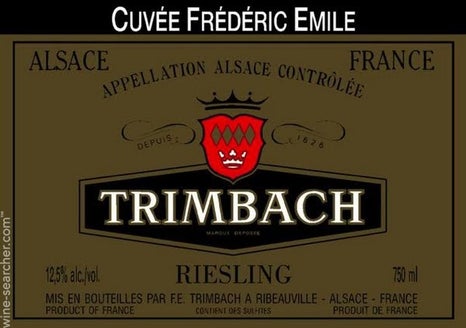 F E Trimbach Riesling Cuvee Frederic Emile, Alsace, 2014 6 x 75cl IN-BOND