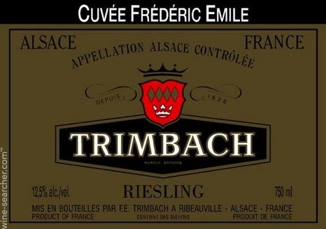 F E Trimbach Riesling Cuvee Frederic Emile, Alsace, 2014 3 x 75cl IN-BOND