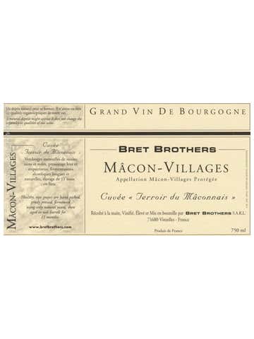 Bret Brothers Cuvee Macon-Villages Terroirs du Maconnais, Burgundy 2024 PRE-ARRIVAL 6 x 75cl