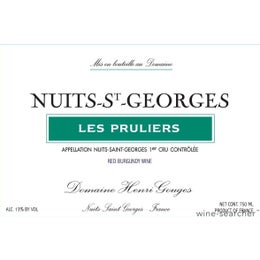 Domaine Henri Gouges Les Pruliers, Nuits-Saint-Georges Premier Cru, France 2013 12 x 75cl IN-BOND