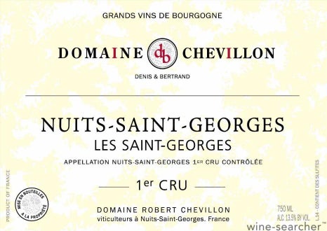 Domaine Robert Chevillon Les Saint-Georges, Nuits-Saint-Georges Premier Cru, France 2015 6x75cl IN-BOND