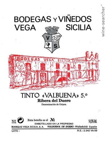 Vega Sicilia Valbuena 5 - Vintage Trio 2019,20 & 21