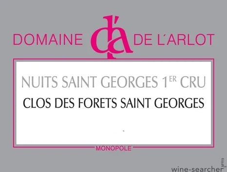 Domaine de L'Arlot Clos des Forets Saint-Georges, Nuits-Saint-Georges Premier Cru, France 2020 6 x75cl IN-BOND