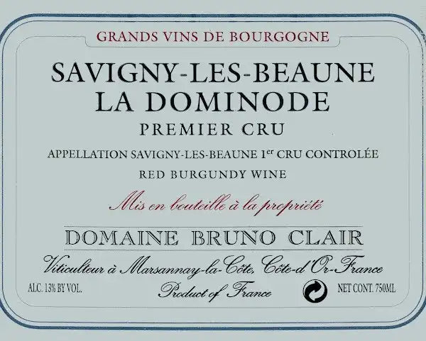 Domaine Bruno Clair La Dominode, Savigny-les-Beaune Premier Cru, 2022
