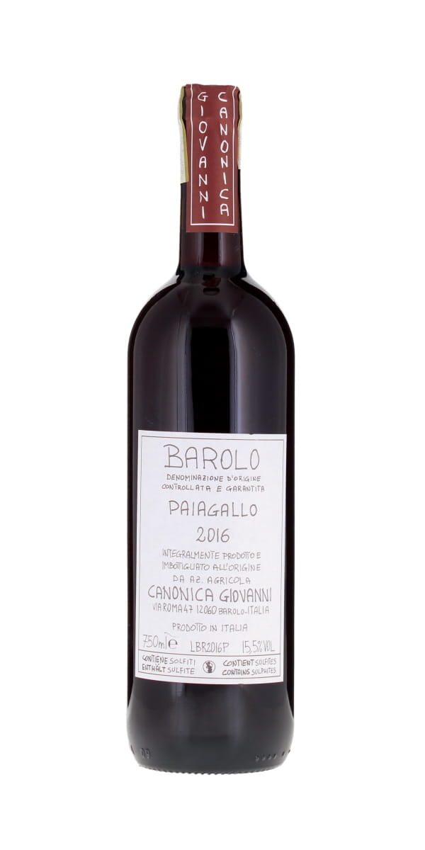 Giovanni Canonica Paiagallo, Barolo DOCG, Piedmont 2016, 75cl