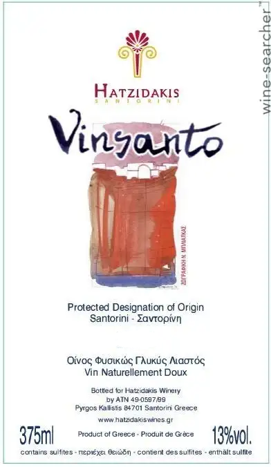 Hatzidakis Vinsanto, Santorini, 2013 375ml