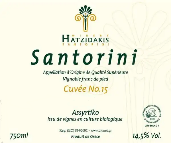Hatzidakis 'Cuvee No.15' Assyrtiko, Santorini, Greece