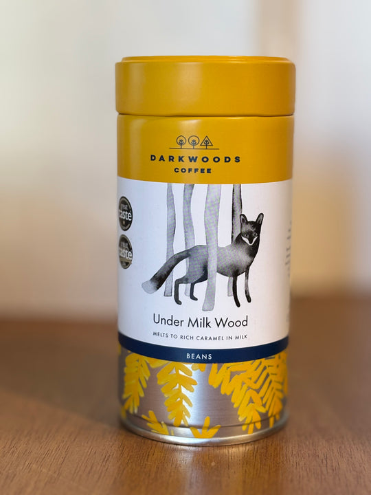Dark Woods Coffee Under Milk Wood 150g Beans in Gift Tin