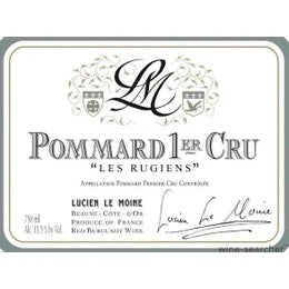 Lucien Le Moine Les Rugiens, Pommard Premier Cru, France 2014 6x75cl IN-BOND