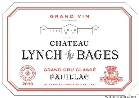 Chateau Lynch-Bages, Pauillac 2010 12x75cl IN-BOND