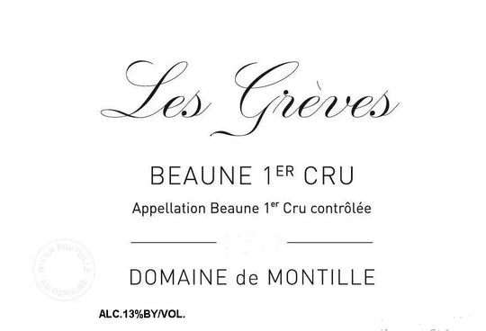 Domaine de Montille Les Greves, Beaune Premier Cru, France 2010 12x75cl IN-BOND