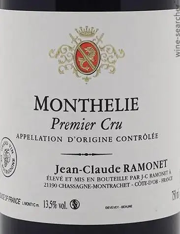 Domaine Ramonet Monthelie Premier Cru, Cote de Beaune, 2020