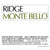 Ridge Vineyards, Monte Bello, Santa Cruz Mountains, 2022 3 x 75cl OWC PRE-ARRIVAL