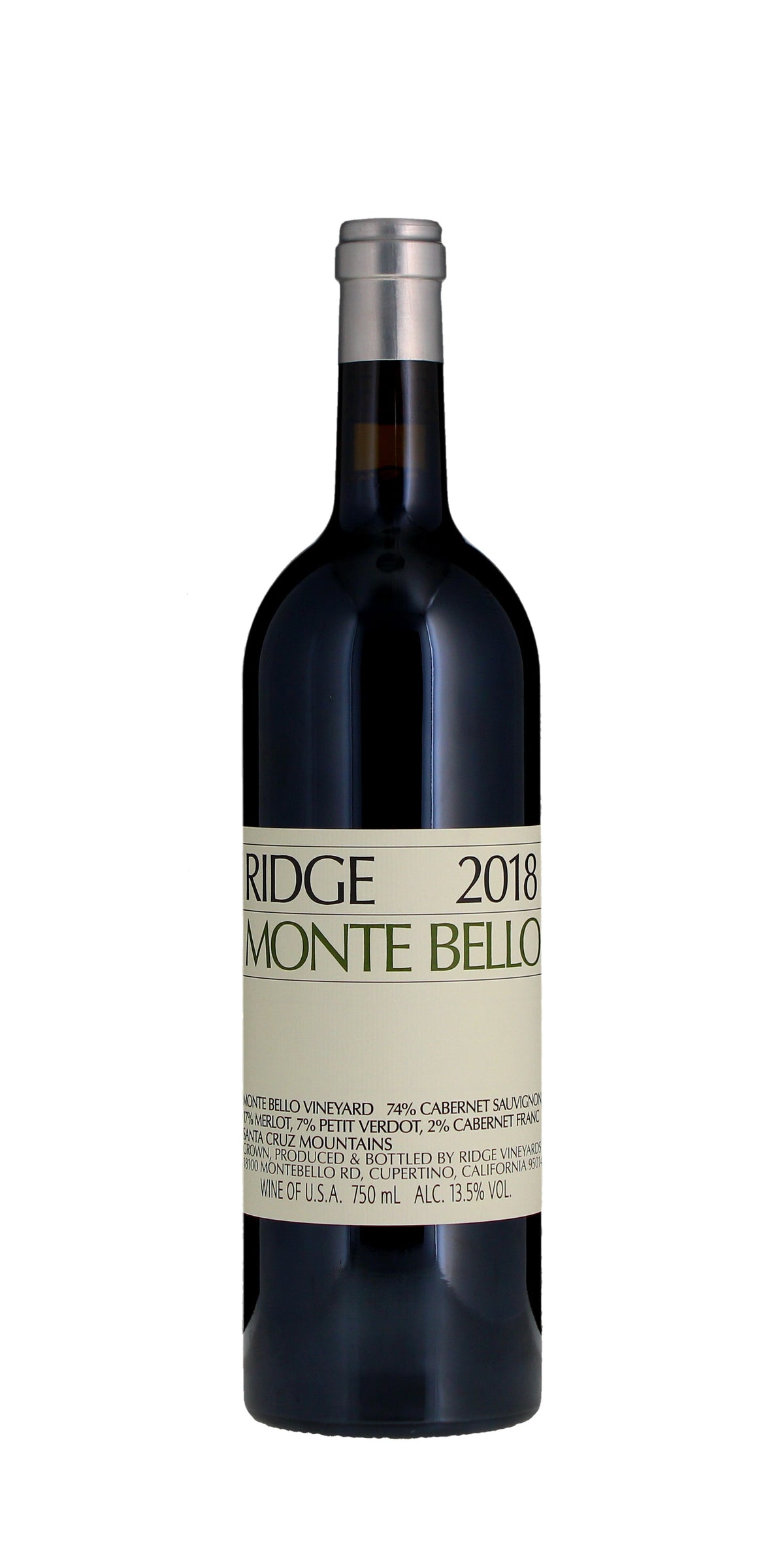 Ridge Vineyards, Monte Bello, Santa Cruz Mountains, 2020