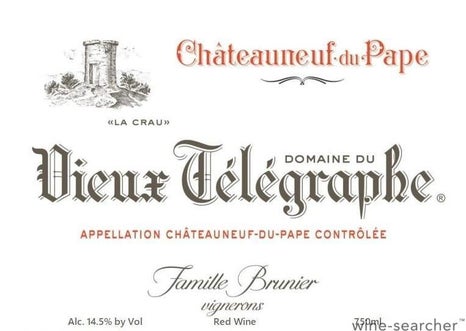 Domaine du Vieux Telegraphe Chateauneuf-du-Pape La Crau 2016 6x75cl IN BOND