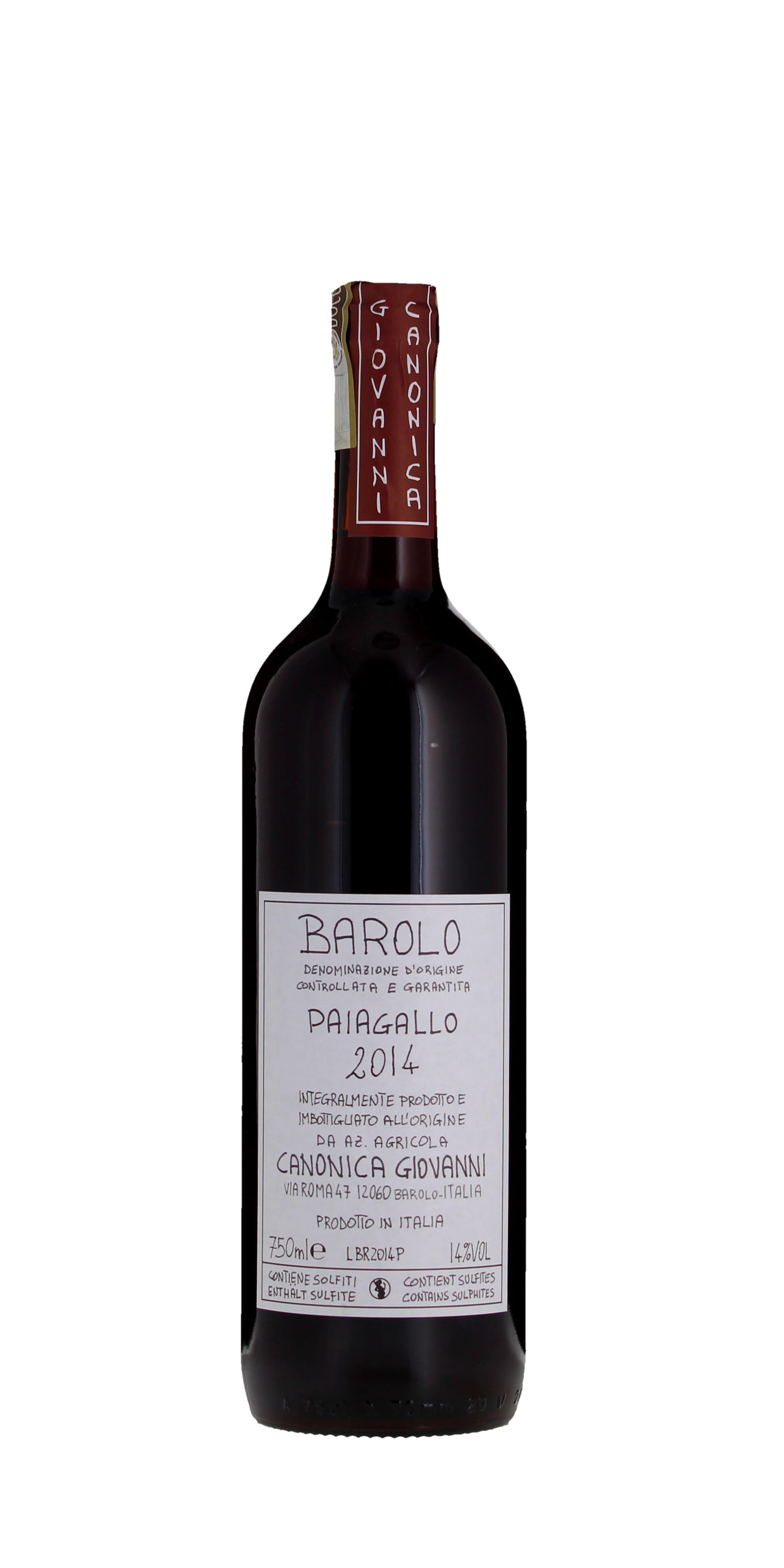 Giovanni Canonica Paiagallo, Barolo DOCG, Piedmont 2014, 75cl 