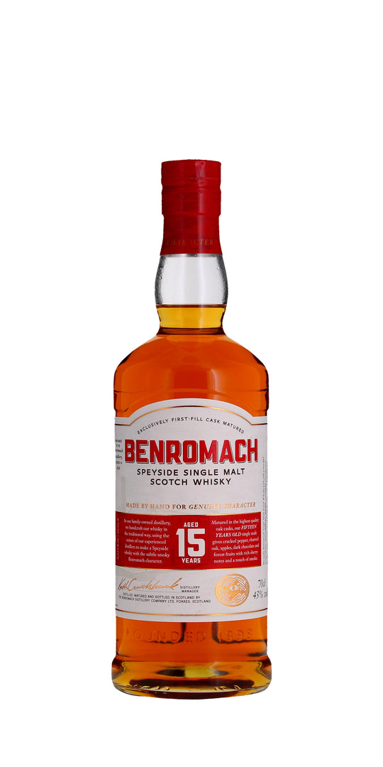 Benromach 15yr Single Malt Whisky, Speyside, 70cl
