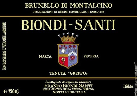 Biondi Santi Tenuta Greppo Annata, Brunello di Montalcino DOCG, Italy 2010