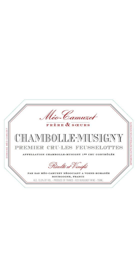Meo-Camuzet Les Feusselottes, Chambolle-Musigny Premier Cru, 2010