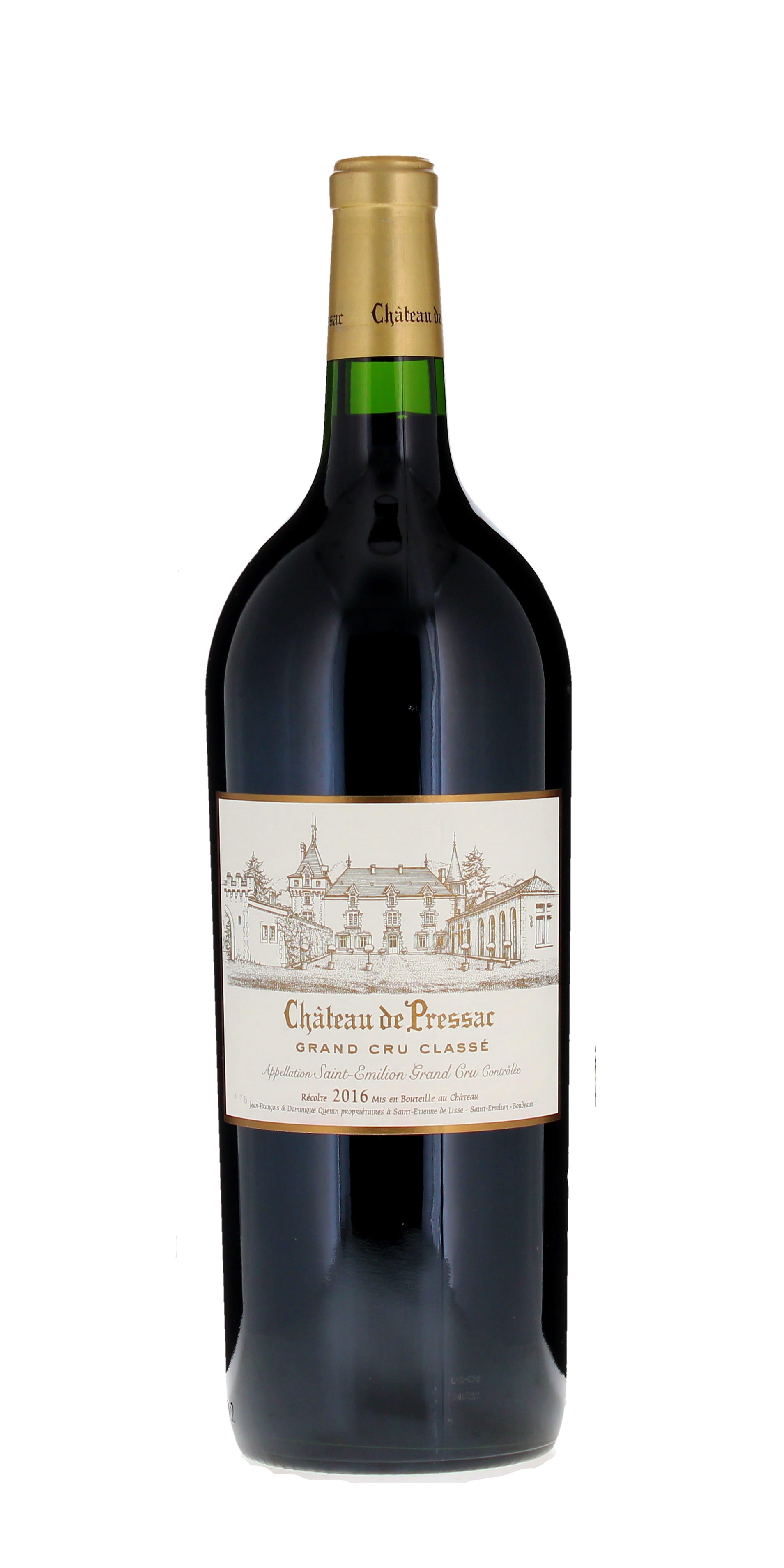 Chateau de Pressac, Saint-Emilion Grand Cru, 2016 Magnum 1500ml