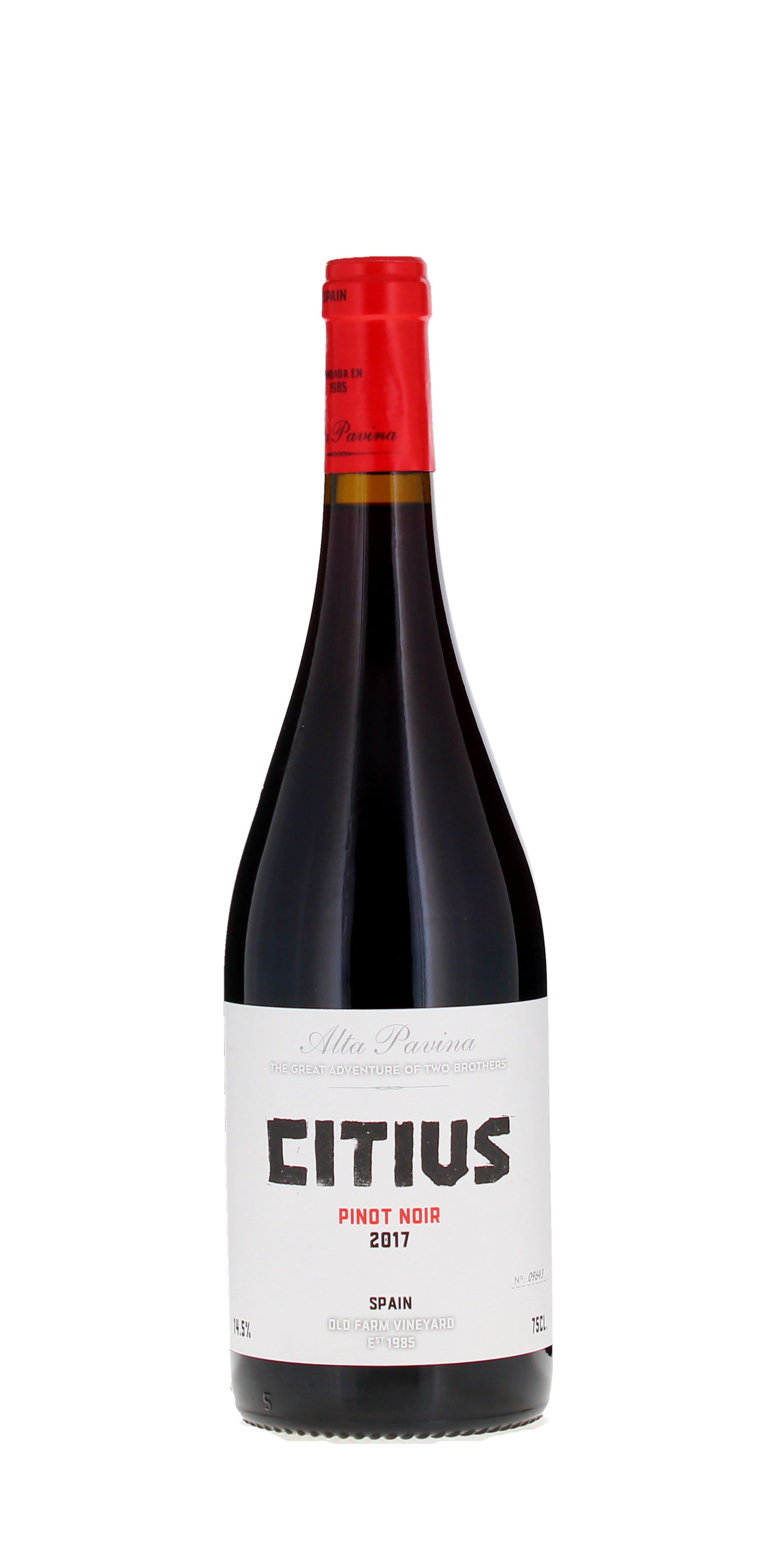 Bodegas Alta Pavina 'Citius', Pinot Noir, Castillon y Leon 2017