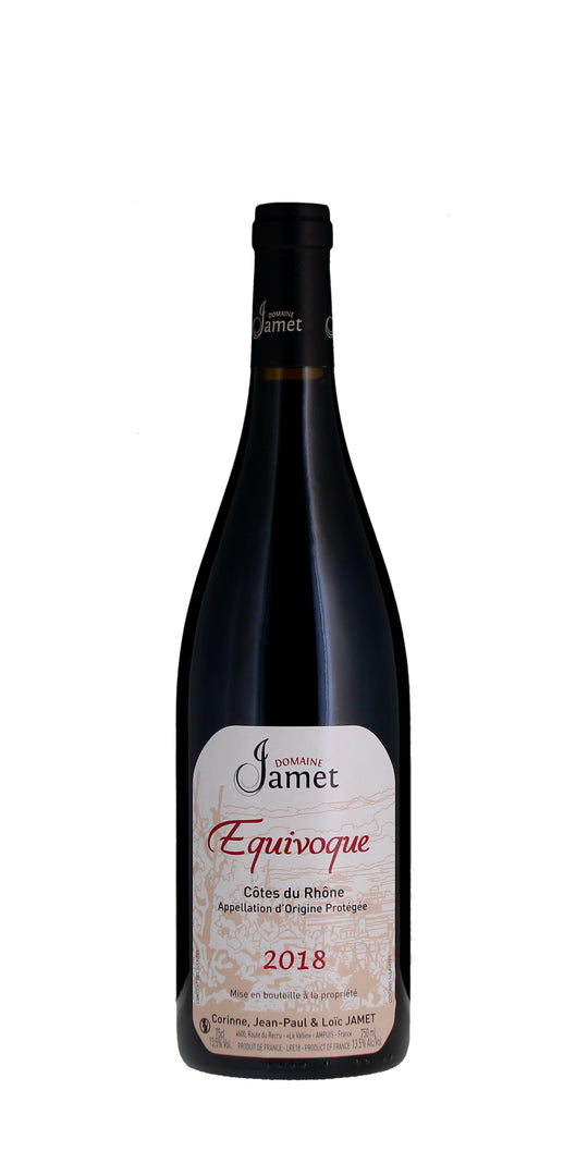 Domaine Jamet, Côtes du Rhone Rouge Equivoque, Rhone Valley 2018, 75cl