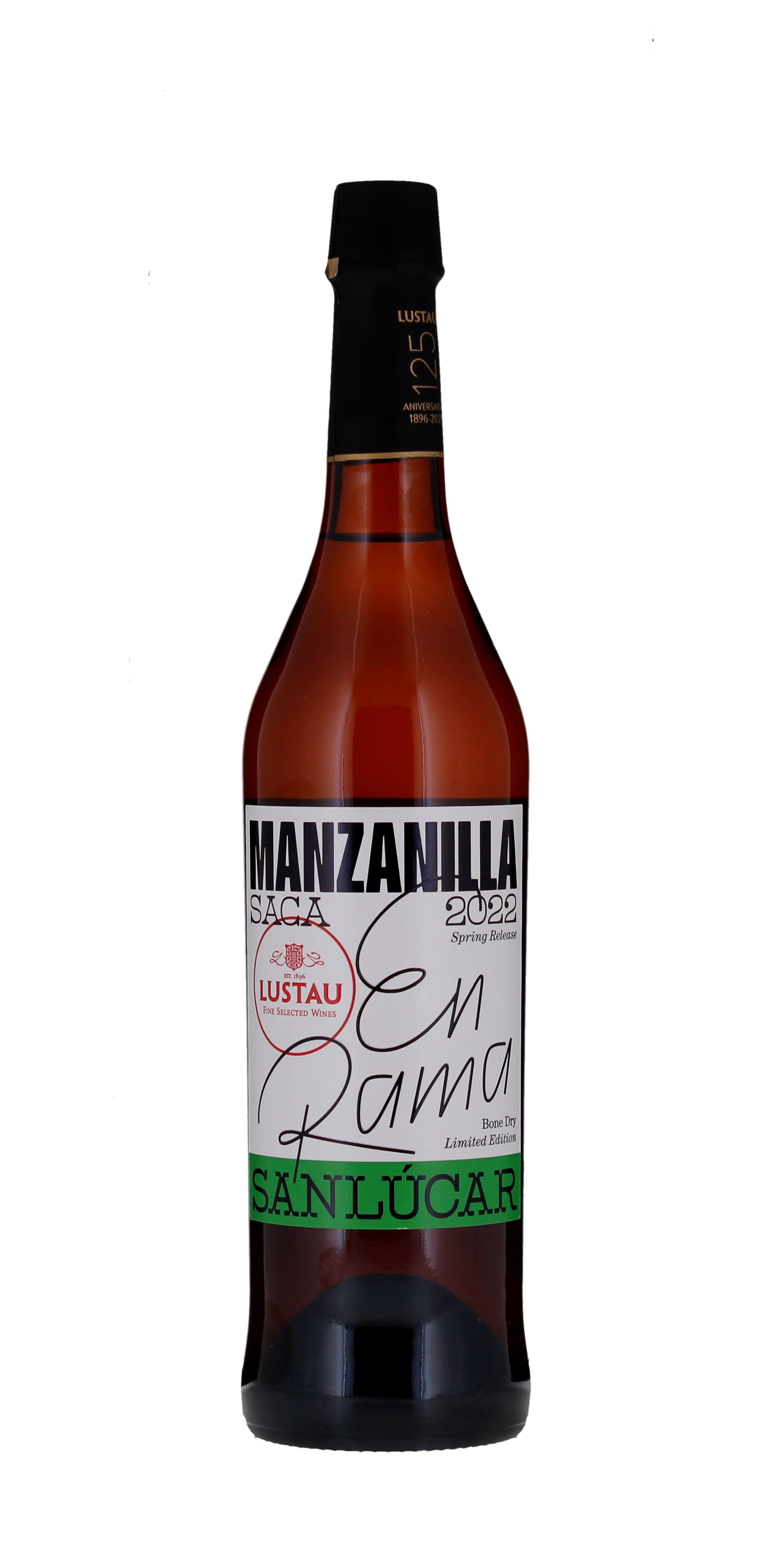 Lustau '3 En Rama' Manzanilla Sanlucar de Barrameda Sherry, 2025 Spring Release 50cl