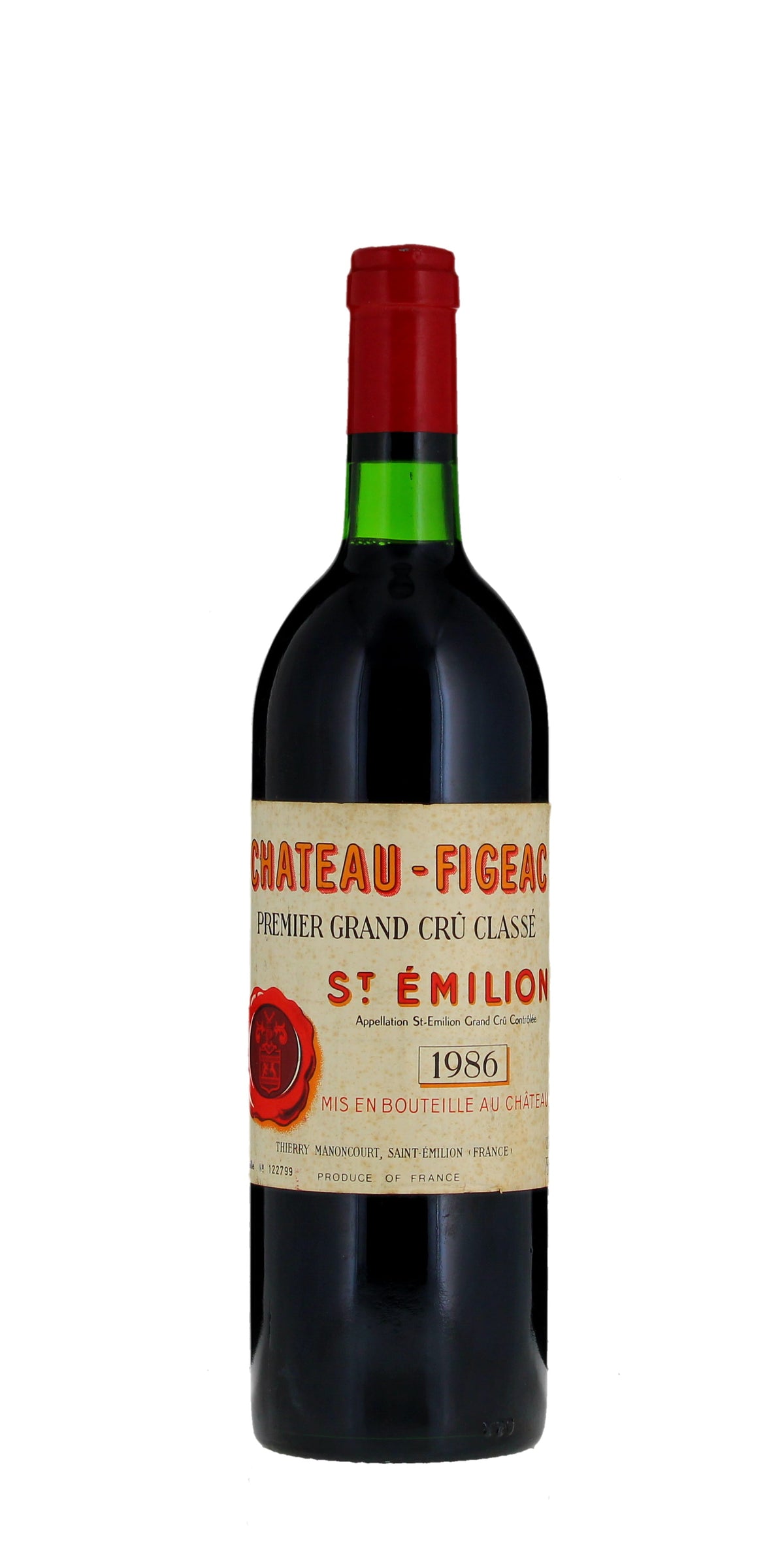 Chateau Figeac, Premier Grand Cru B, St Emilion, Bordeaux 1986