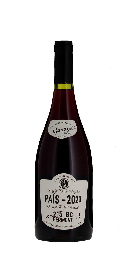 Garage Wine Co. Single Ferment Series '215 BC Ferment' Pais, Maule Valley, 2020