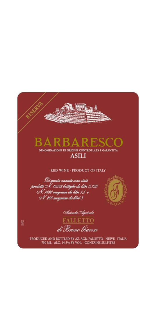 Bruno Giacosa, Barbaresco Asili Riserva, Piedmont, 2016, 6x75cl IN BOND