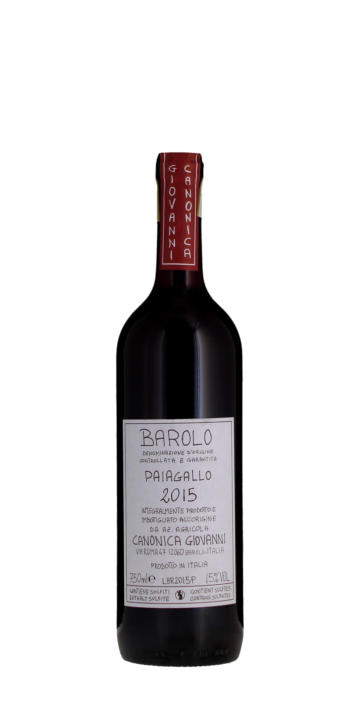 Giovanni Canonica Paiagallo, Barolo DOCG, Piedmont 2015, 75cl