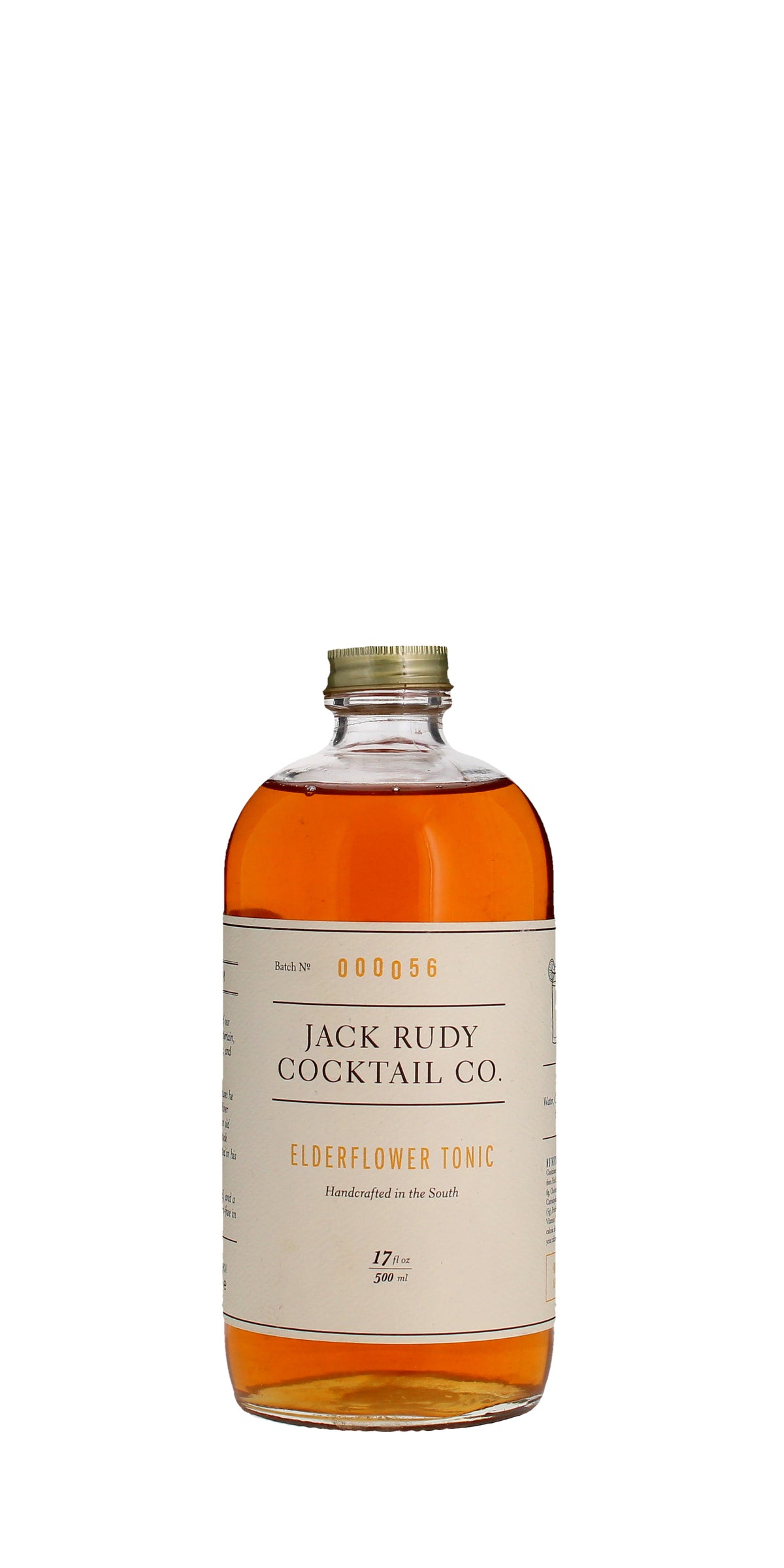 Jack Rudy Cocktail Co Elderflower Tonic 500ml