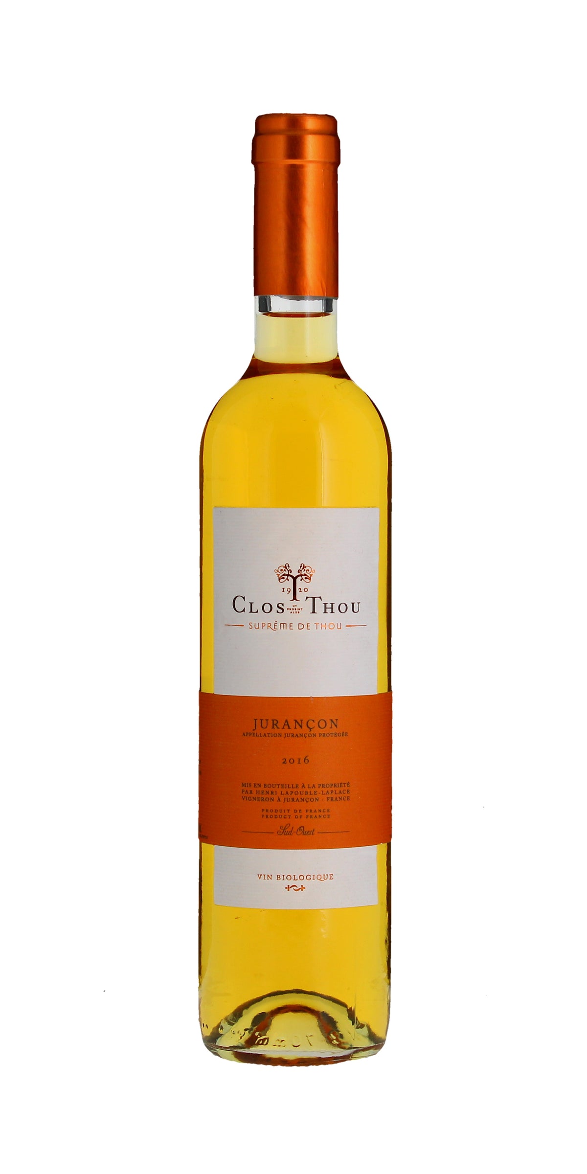 Clos Thou, Jurancon, Supreme de Thou, 2021, 50cl