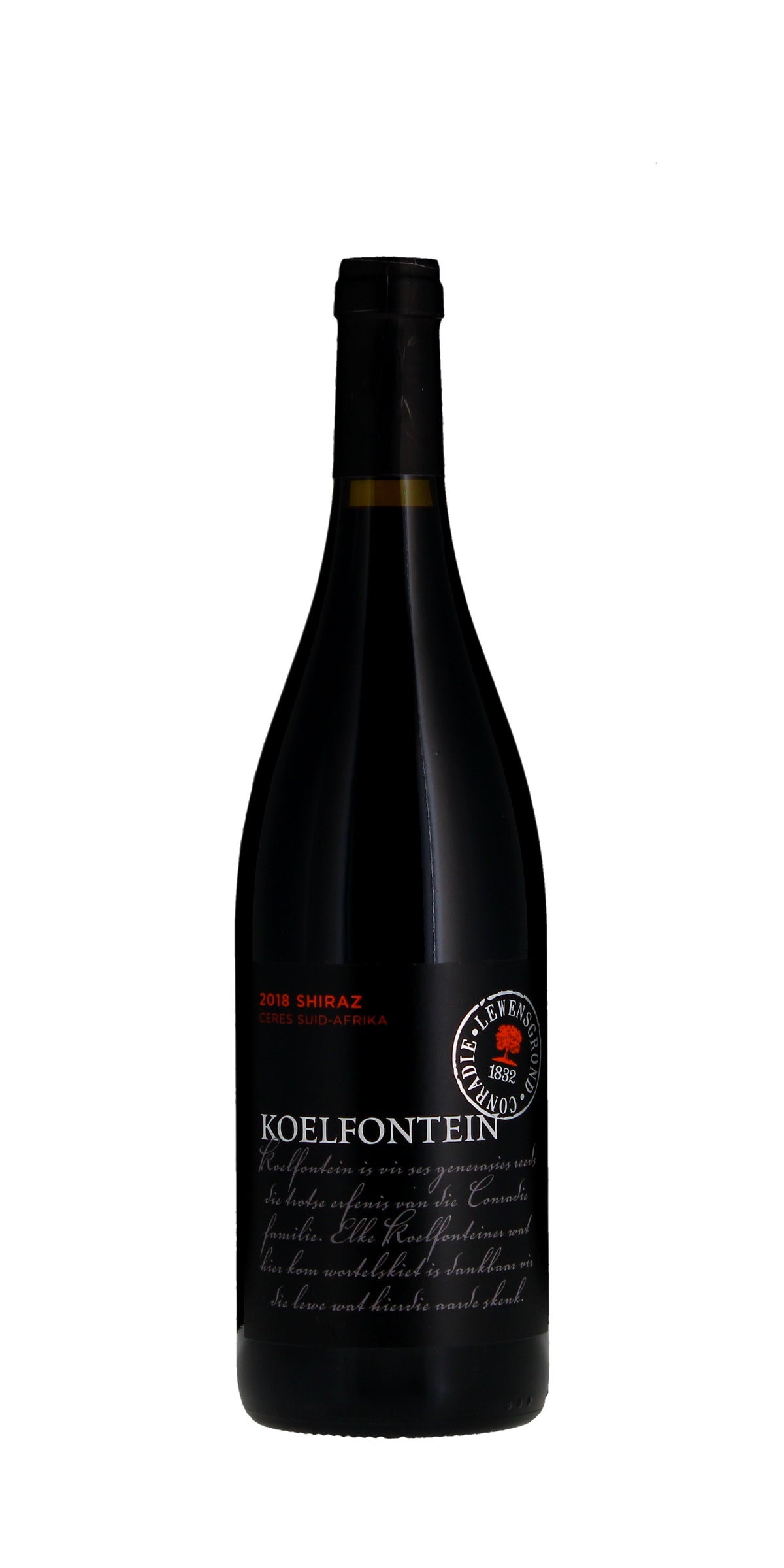 Koelfontein Shiraz, Ceres, 2019