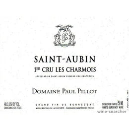 Domaine Paul Pillot Les Charmois, Saint-Aubin Premier Cru, 2020 6 x 75cl IN-BOND