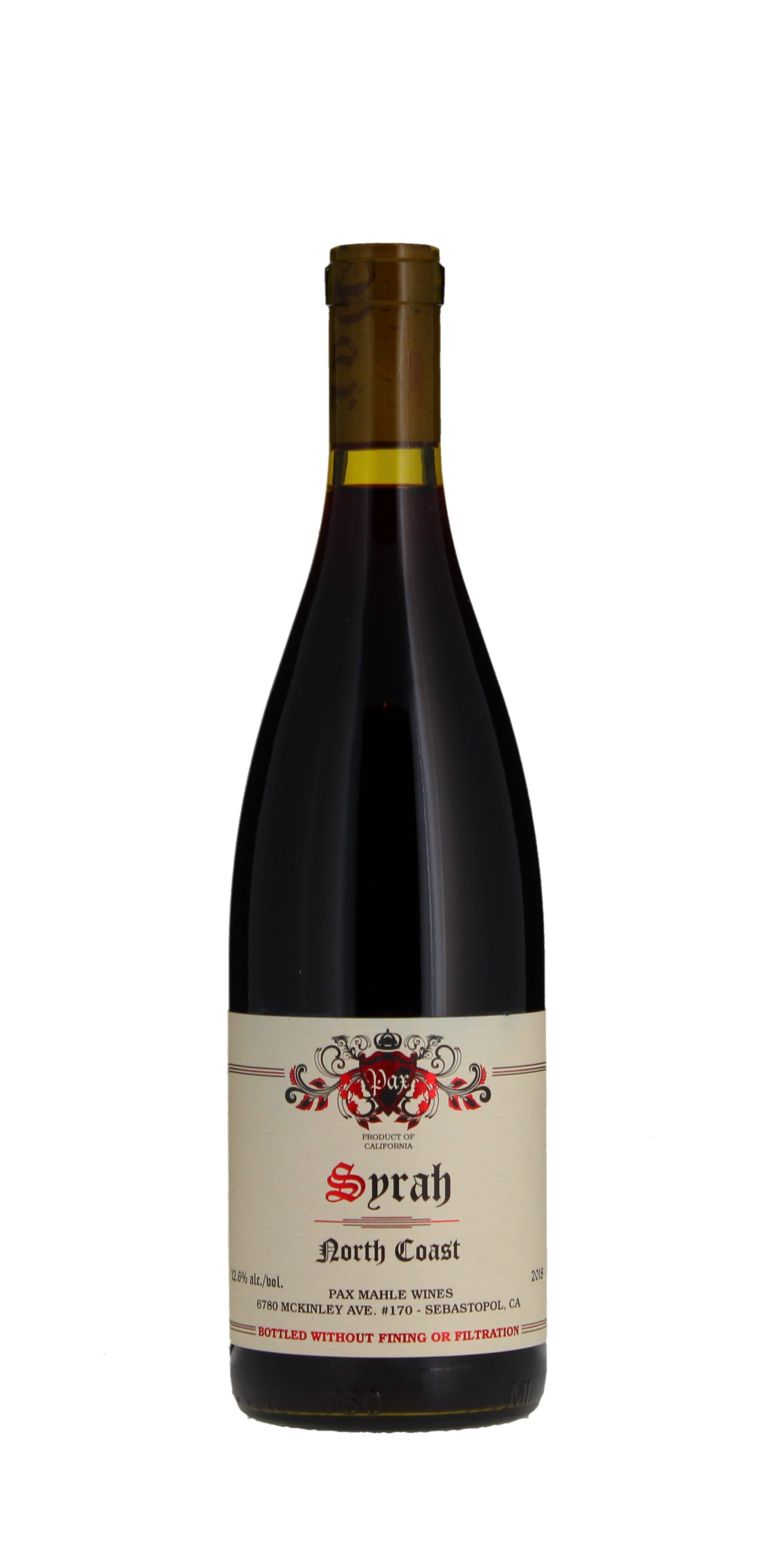 Pax Mahle, Syrah, North Coast, 2018