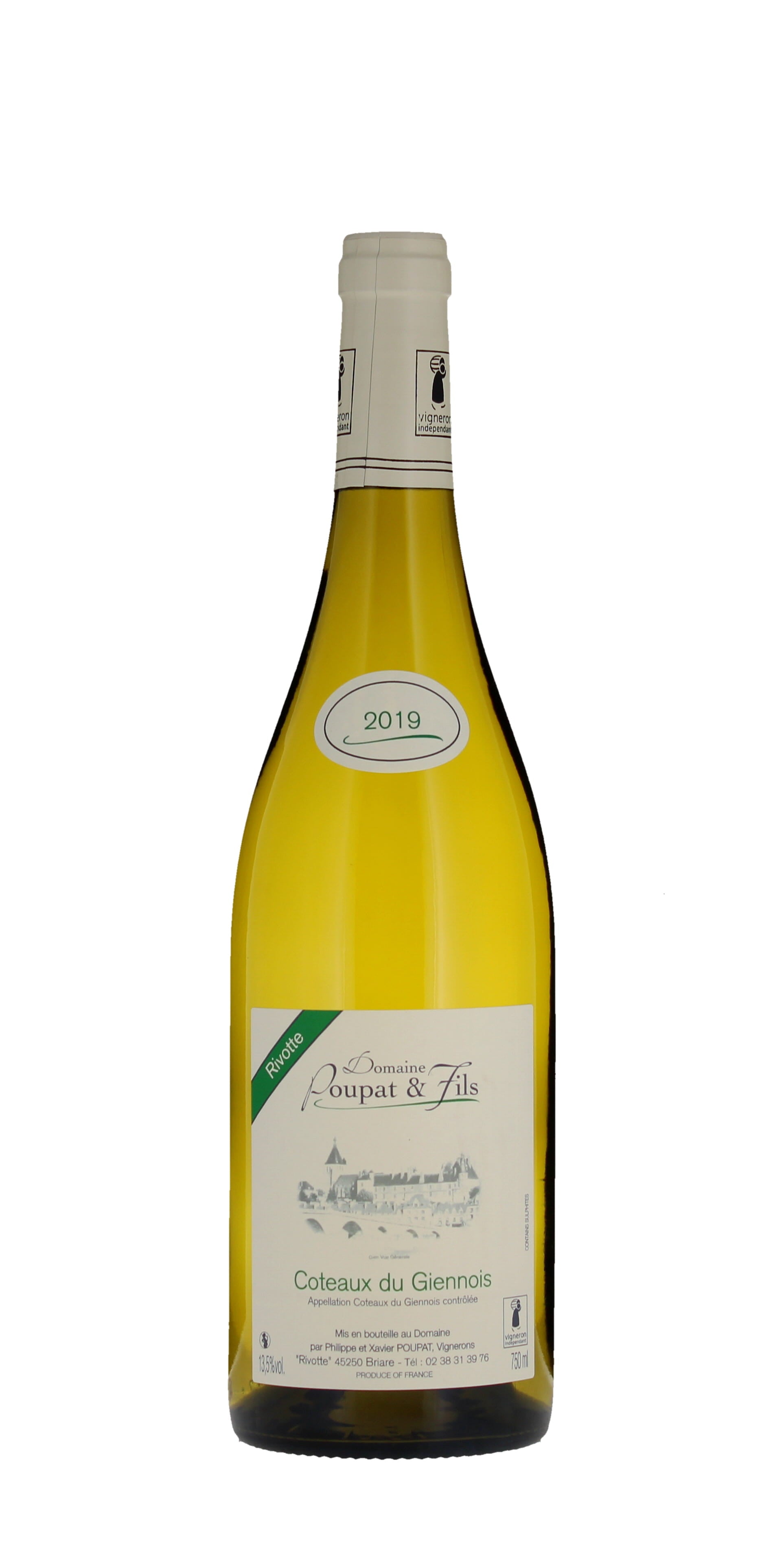 Domaine Poupat & Fils Coteaux du Giennois, Loire, 2019