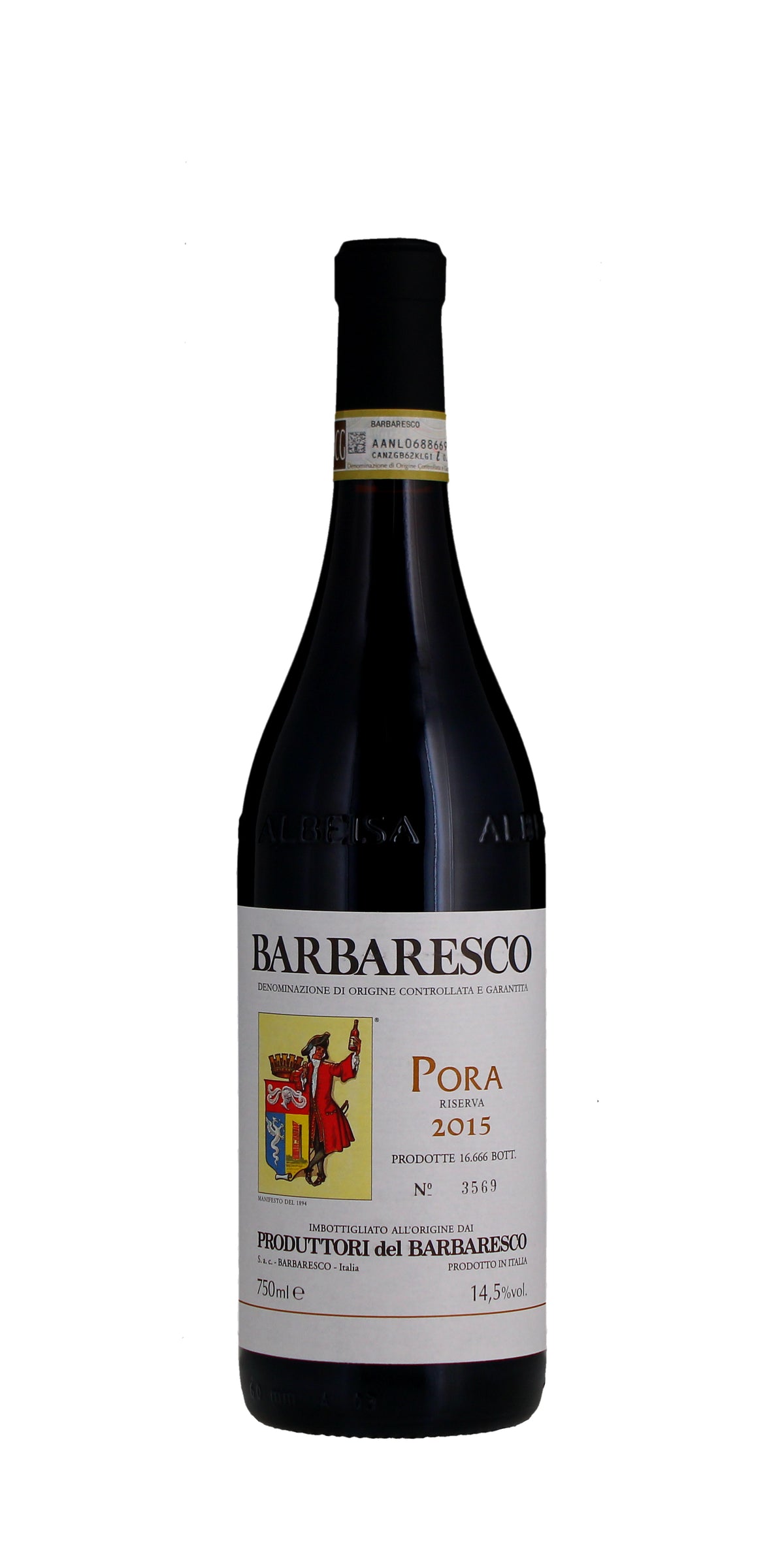 Produttori del Barbaresco 'Pora' Riserva DOCG, Piedmont, Italy 2015