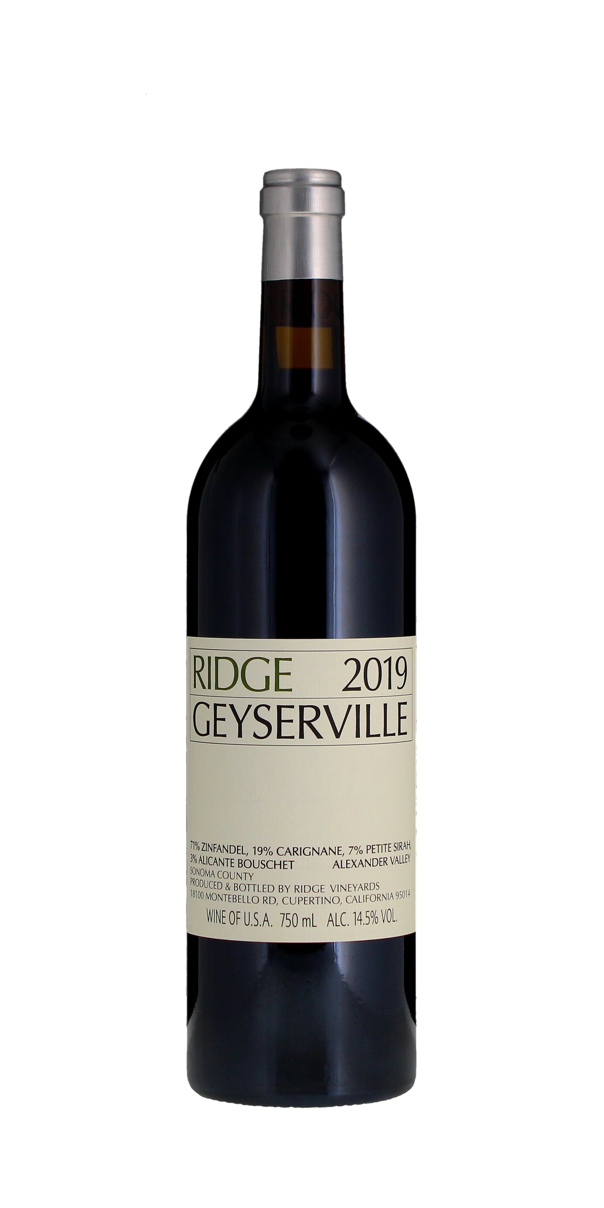 Ridge Vineyards, Geyserville, Alexander Valley, 2021