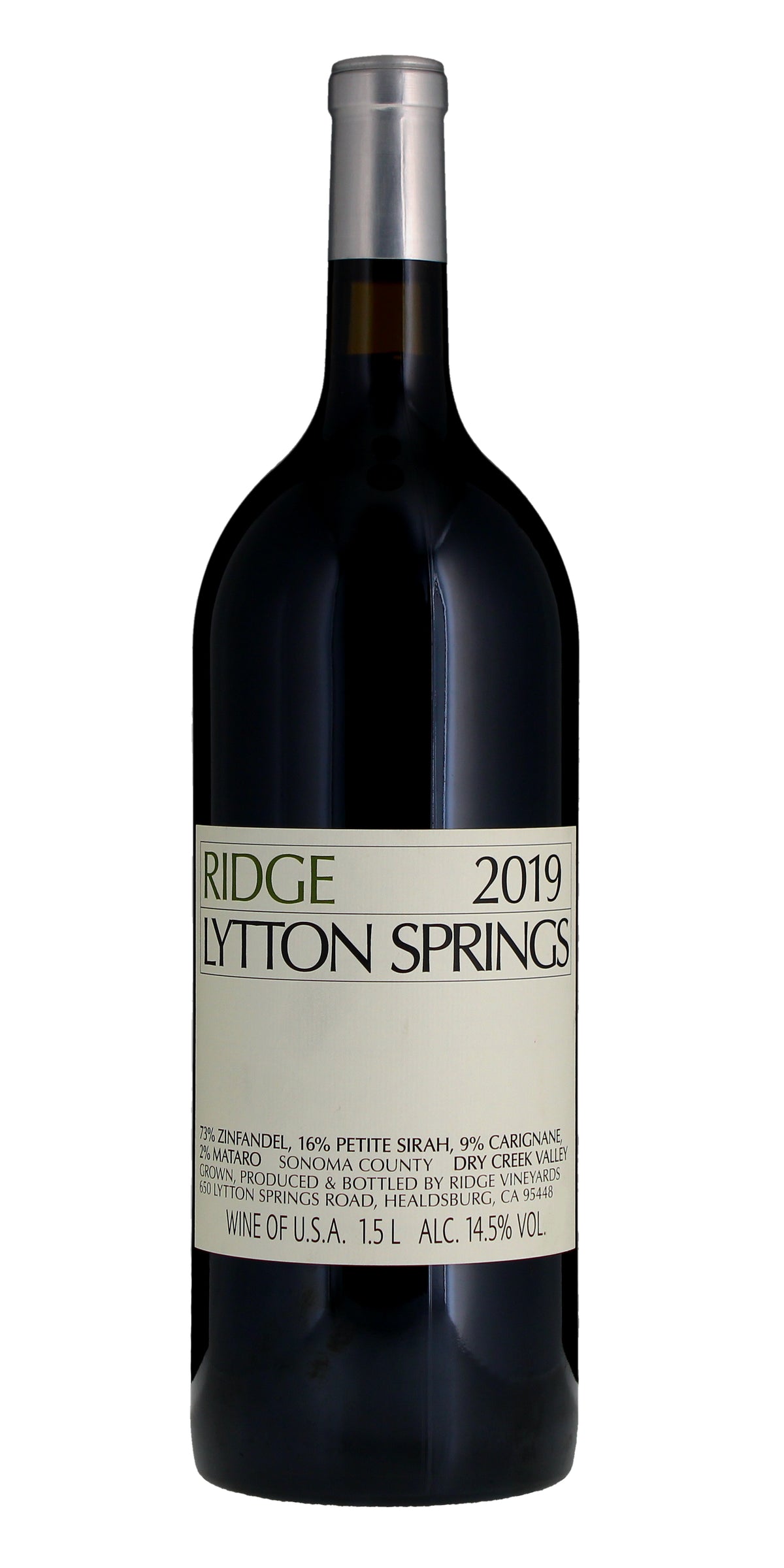 Ridge Vineyards, Lytton Springs, Dry Creek Valley 2019, Magnum 150cl