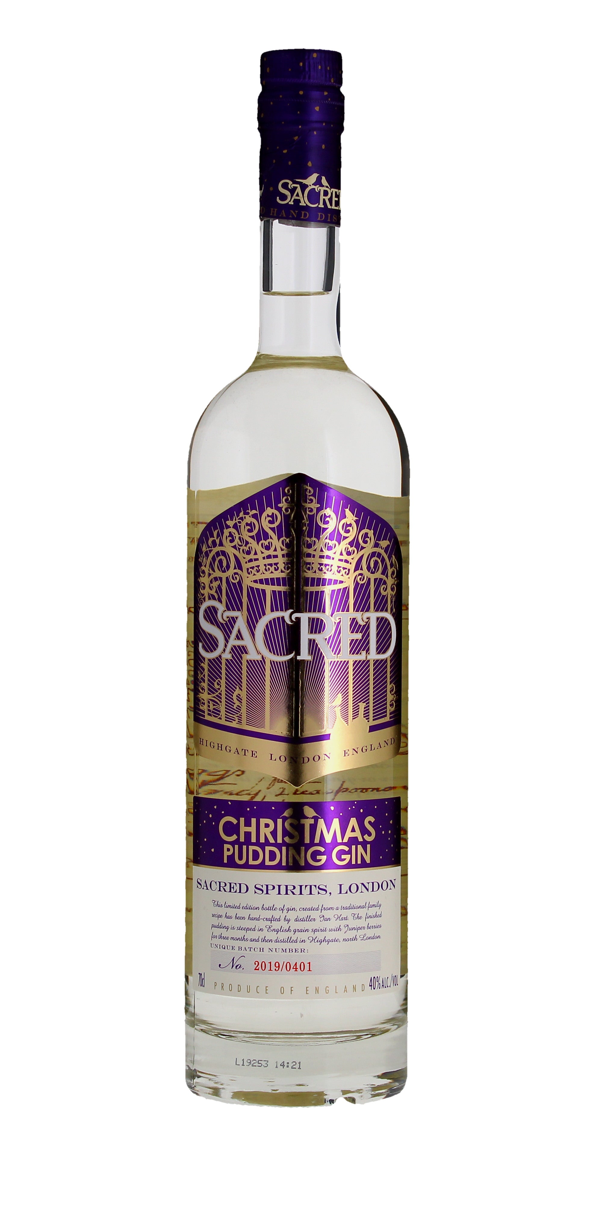 Sacred Christmas Pudding Gin