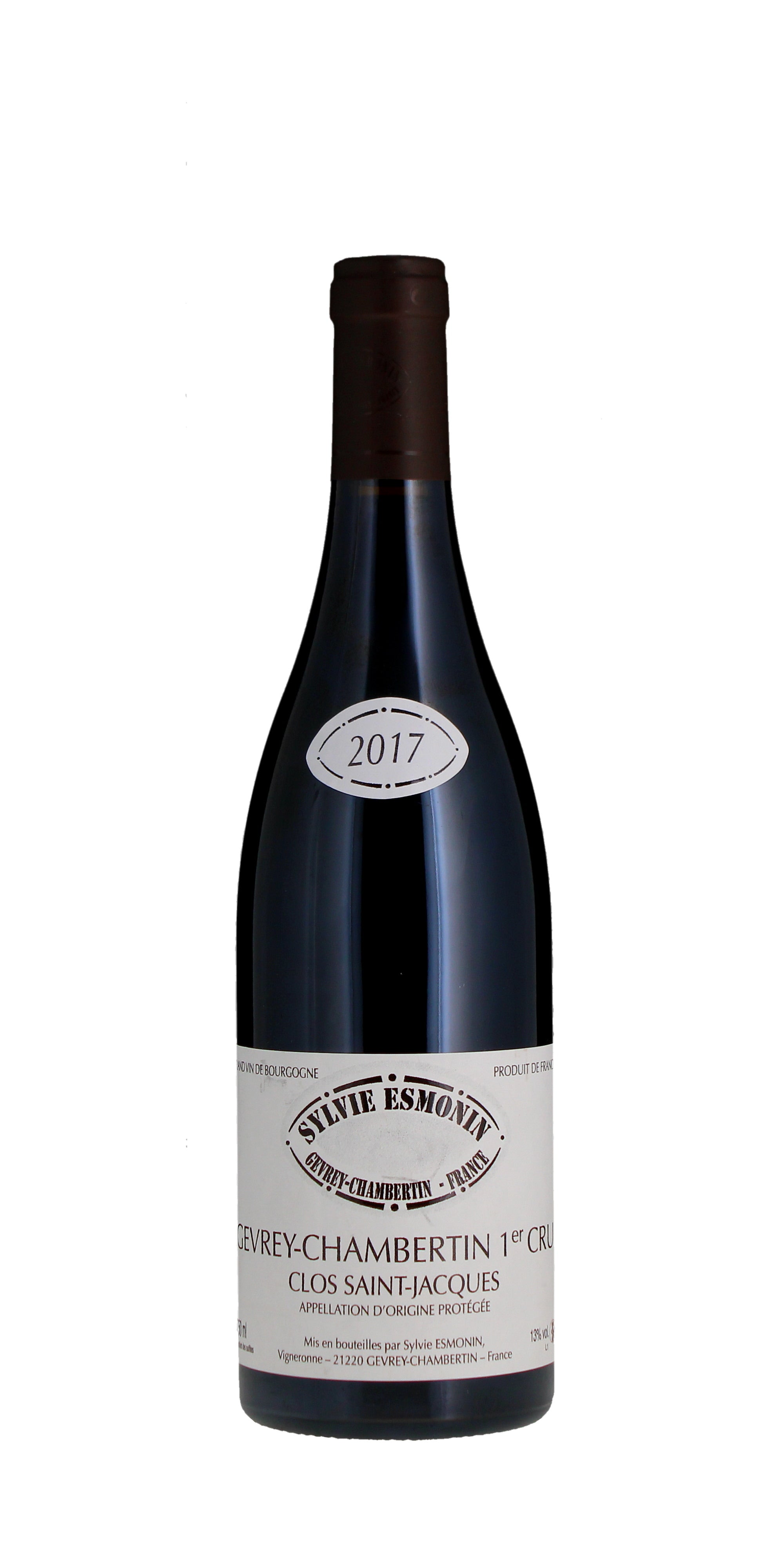 Sylvie Esmonin Gevrey Chambertin Clos St Jacques Premier Cru, Burgundy, France 2017