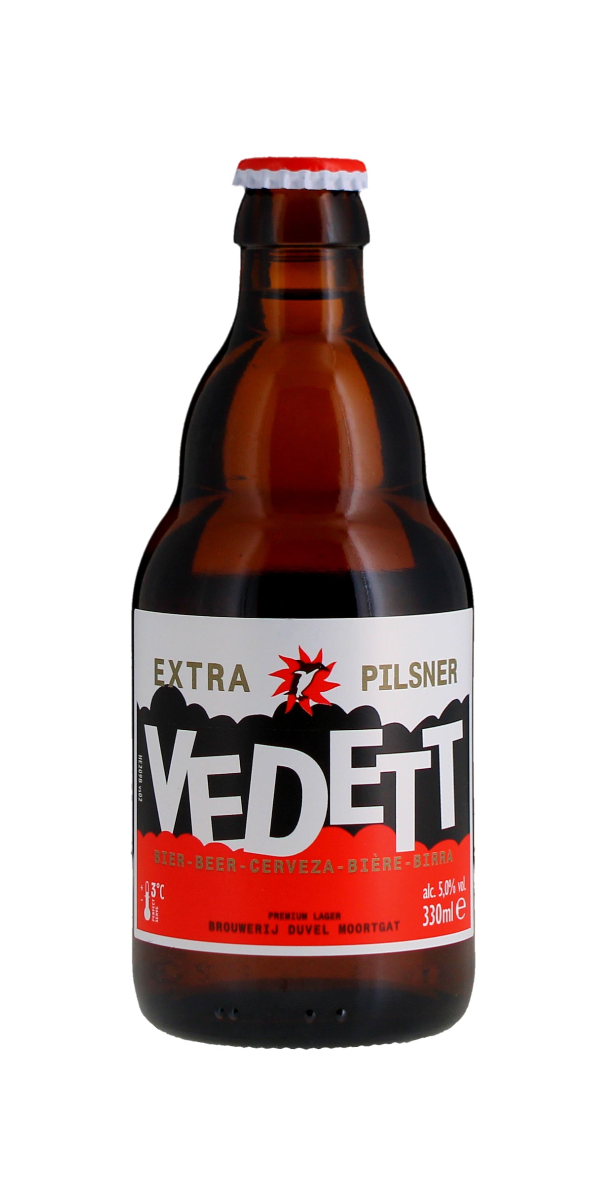 Vedett Pilsner, 330ml Bottle, 5%