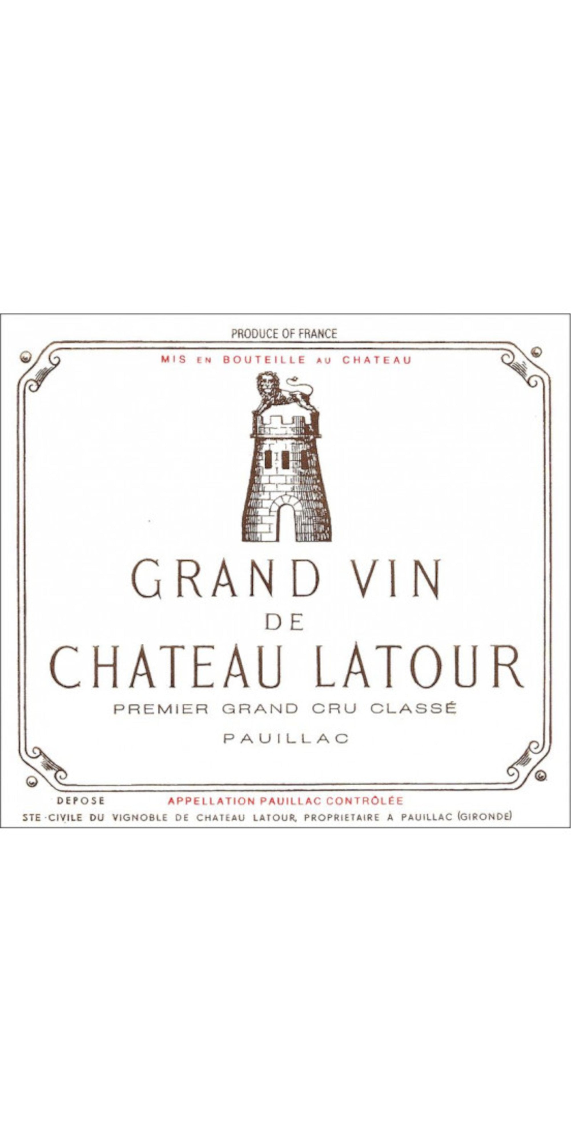 Chateau Latour, Pauillac, France 2005, 6x75cl, IB